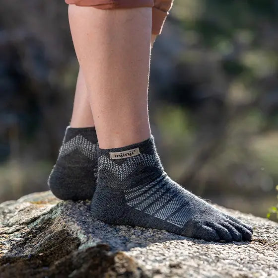 Injinji Midweight Mini-Crew Wool Socks - Image 2